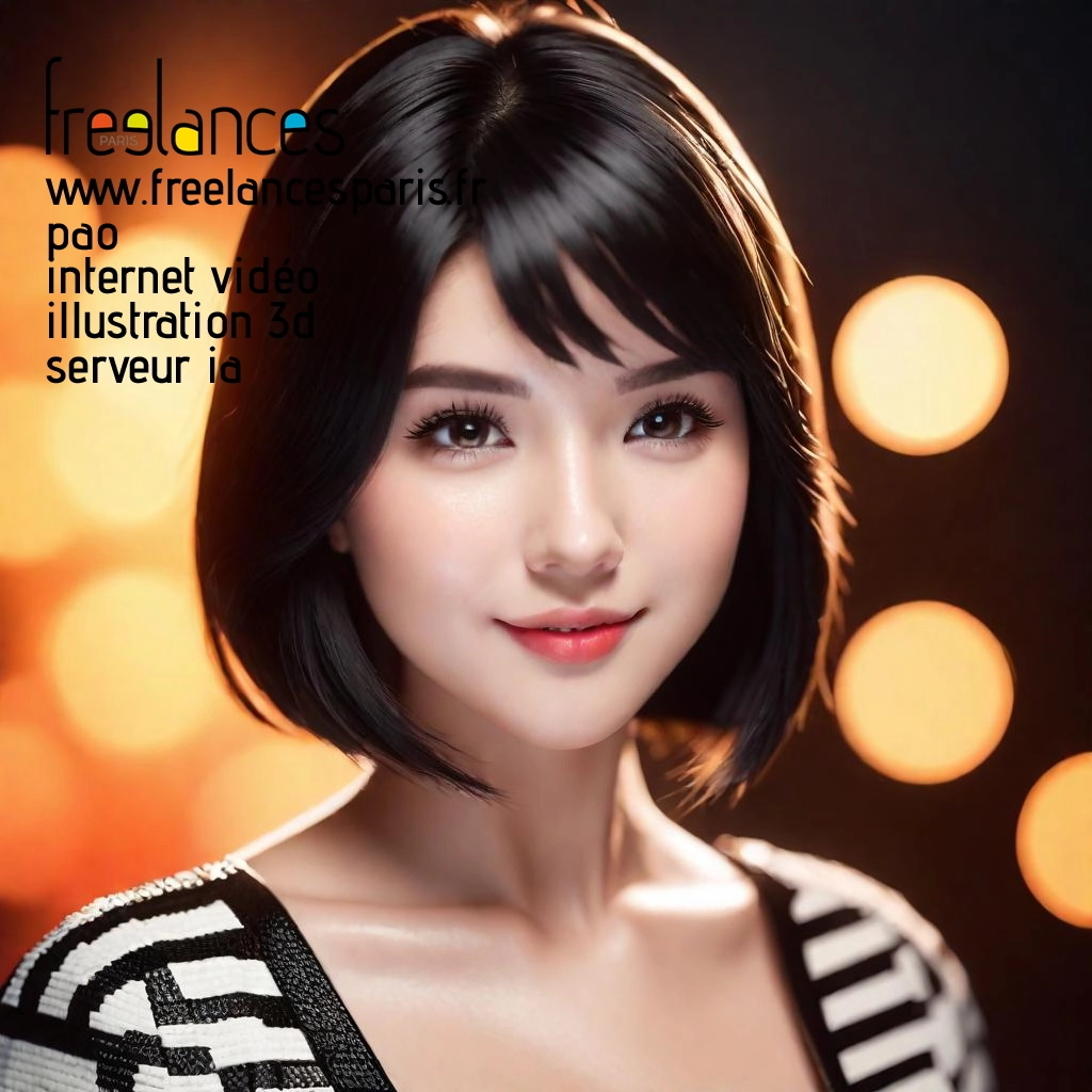 Pao mise en page internet vidéo illustration 3d serveur IA générative AI freelance paris studio de création magazines uzdd24x0